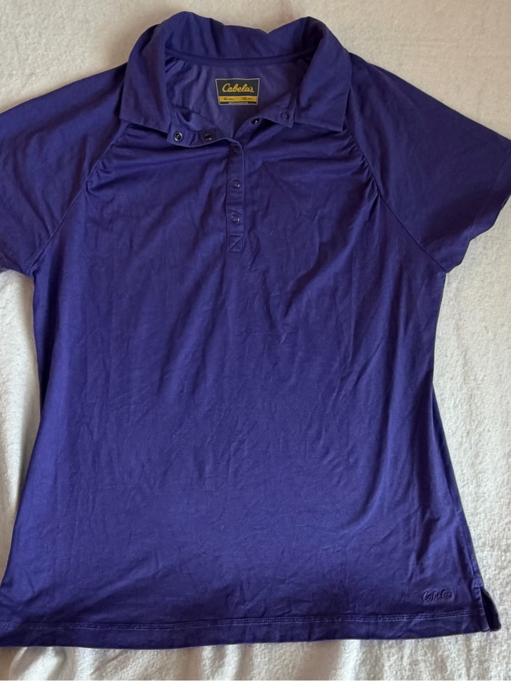 Cabela's Women's Deep Purple Short-Sleeve Polo
